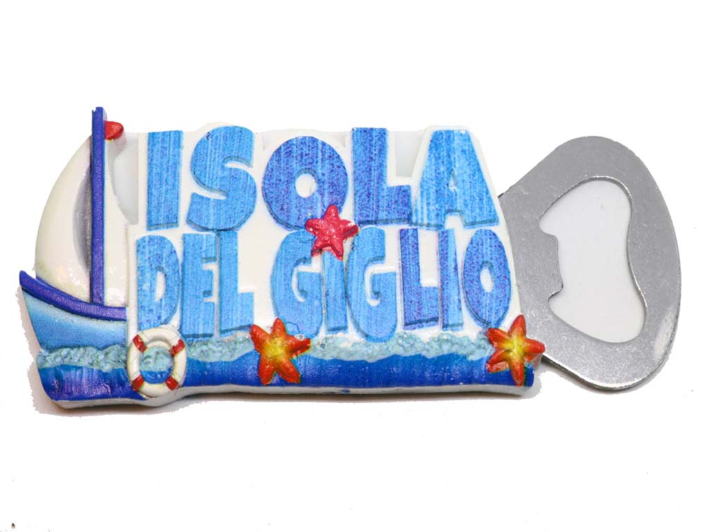 MAGNETE RESINA APRIBOTTIGLIE B/B ISOLA DEL GIGLIO 