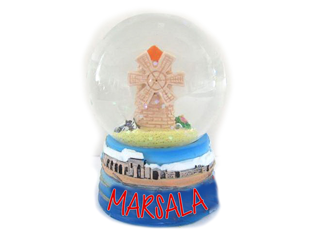 BOLLA NEVE PICCOLA 45MM MARSALA 