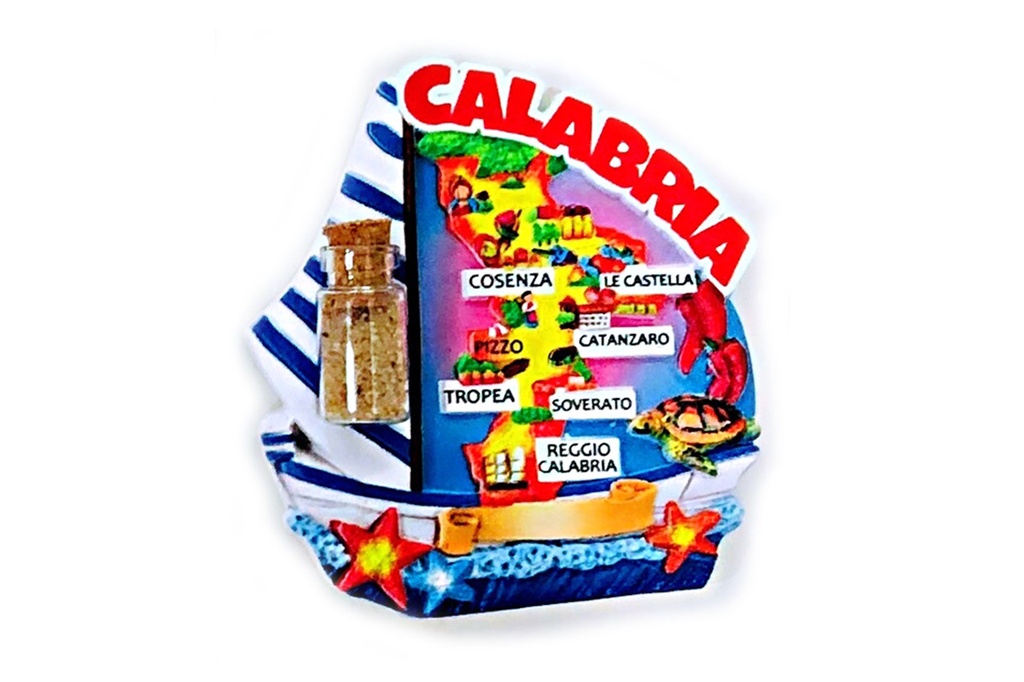 MAGNETE CALABRIA BARCA C/BOTTIGLIA 