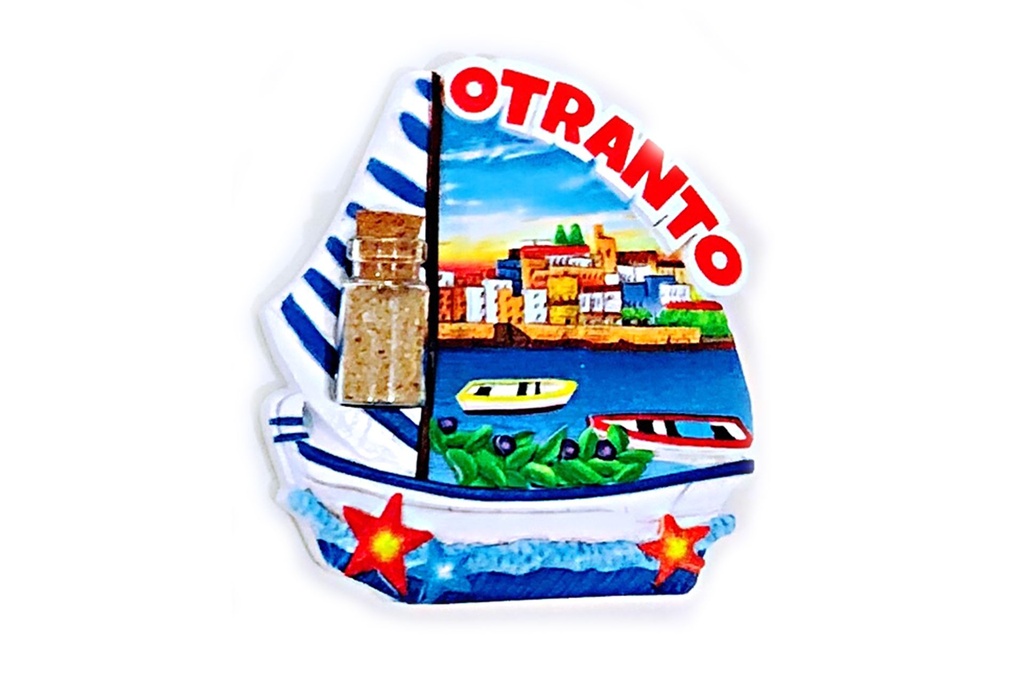 MAGNETE OTRANTO BARCA C/BOTTIGLIA 