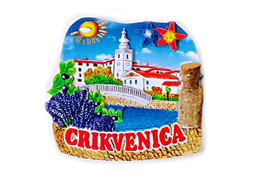 MAGNET OD SMOLE S BOČICOM CRIKVENICA 