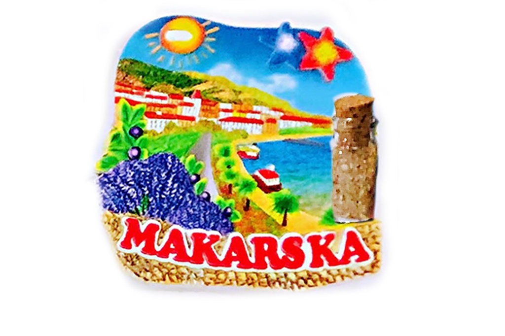 MAGNET OD SMOLE S BOČICOM MAKARSKA 