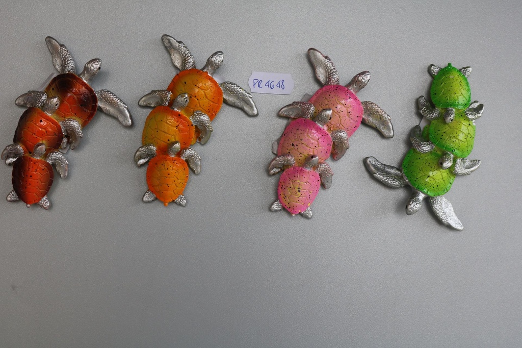 MAGNETE RESINA 3 TARTARUGHE 4 COL ASS 