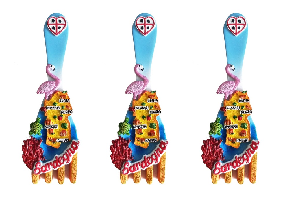 MAGNETE RESINA FORCHETTA SARDEGNA 