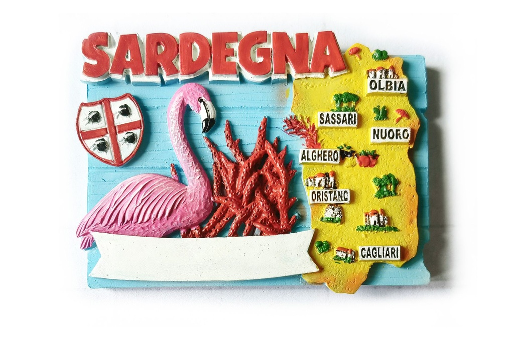 MAGNETE RESINA FENICOTTERO SARDEGNA 
