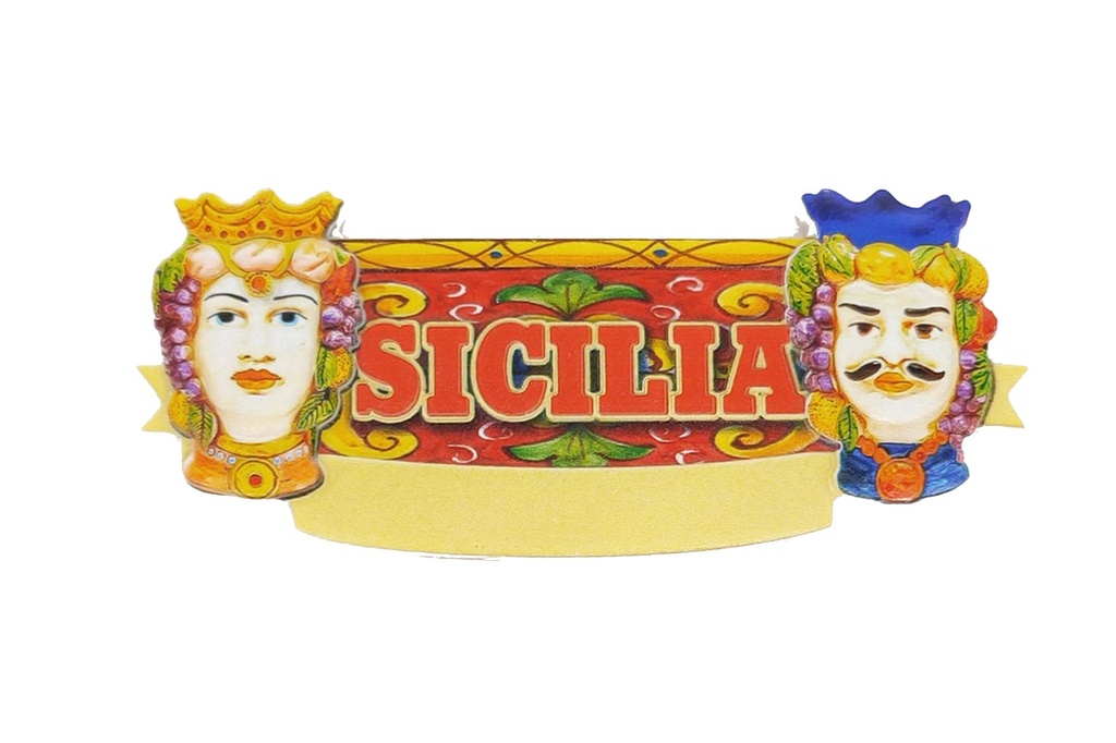 MAGNETE RESINA TESTE SICILIA 