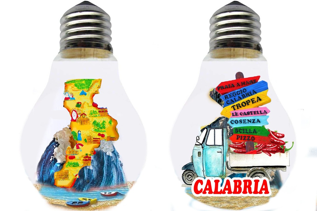 BOLLA LAMPADINA C/LUCE CALABRIA 