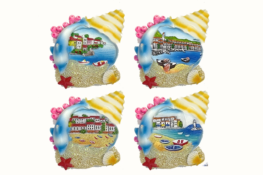 MAGNETE RESINA CONCHIGLIA 4 MOD ASS 