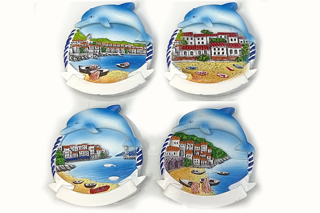 MAGNETE RESINA DELFINO VEDUTA 4 MOD ASS 