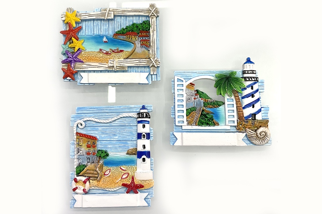 MAGNETE RESINA C/VEDUTA 3 MOD ASS 