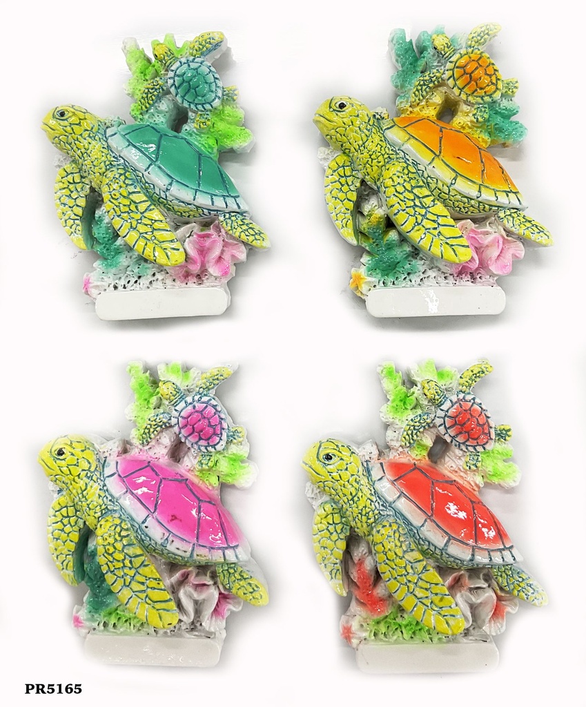 MAGNETE RESINA TARTARUGA FLUO 4 MOD ASS 