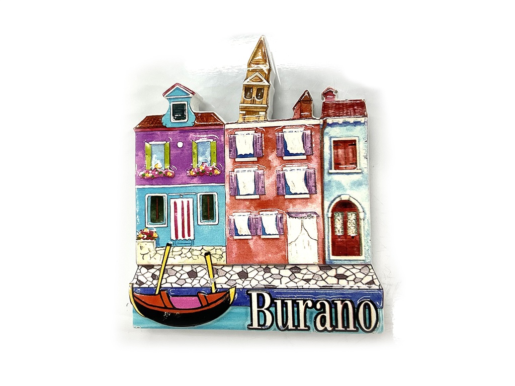 MAGNETE RESINA CASETTE BURANO STAMPATO 