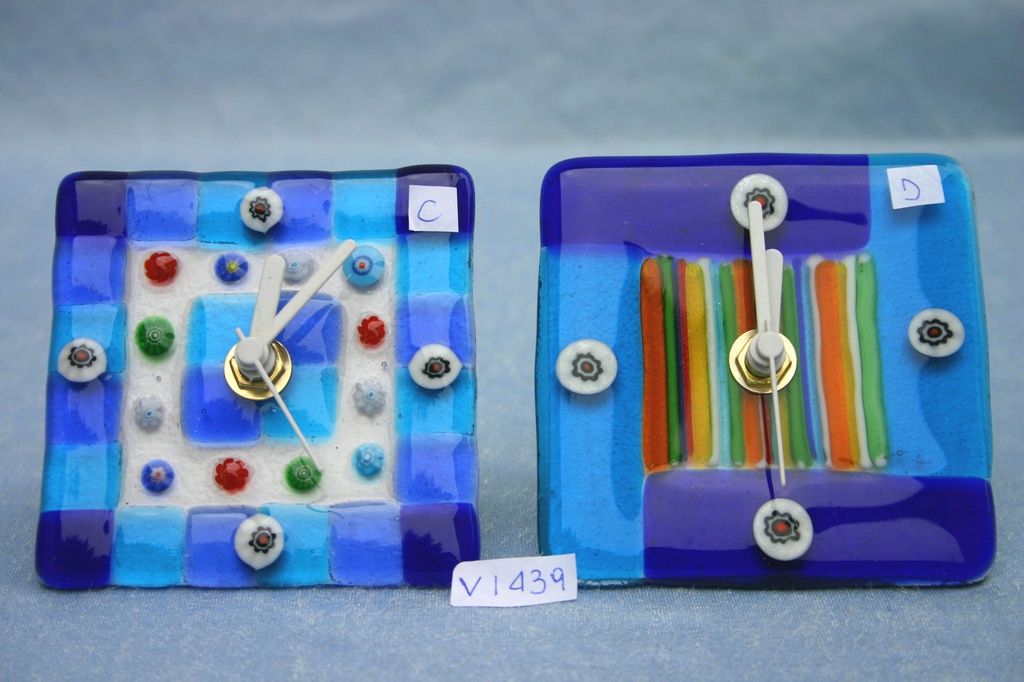 OROLOGI VETRO 9x9 - 6 COL. ASS.TI 