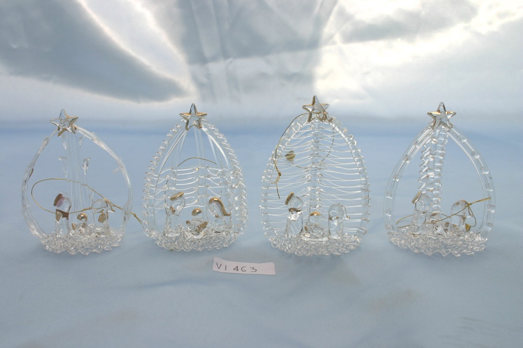 STAKLENE JASLICE h.8 cm  