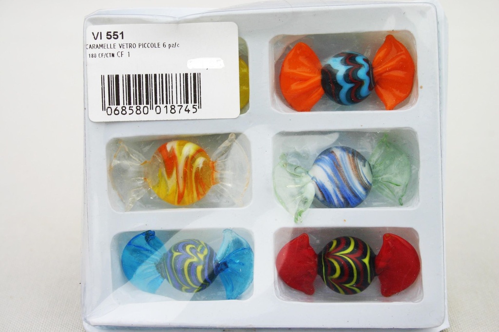 CARAMELLE VETRO PICCOLE 6 pz/cf 