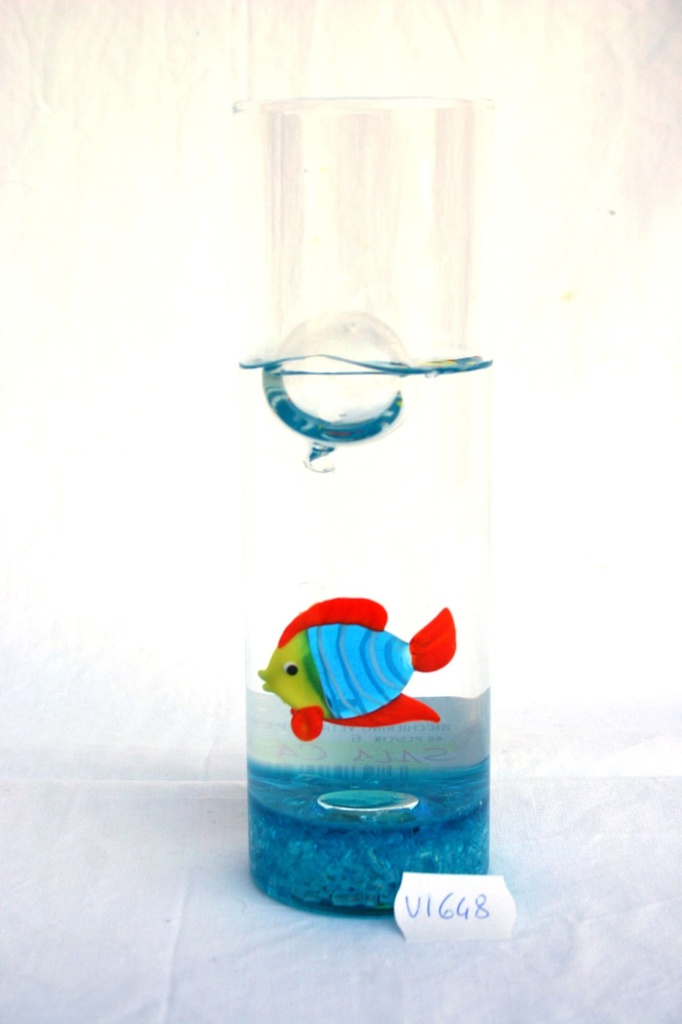 BICCHIERINO VETRO C/PESCE GALLEGGIANTE 