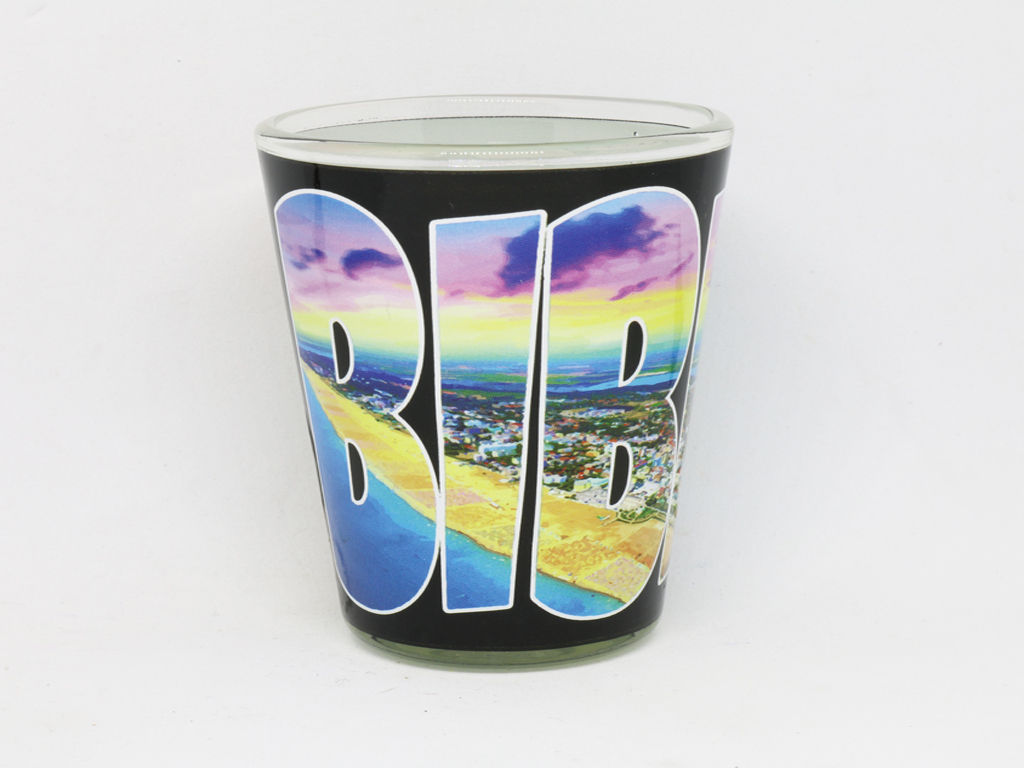 SHOT GLASS VETRO 10OZ NERO BIBIONE 