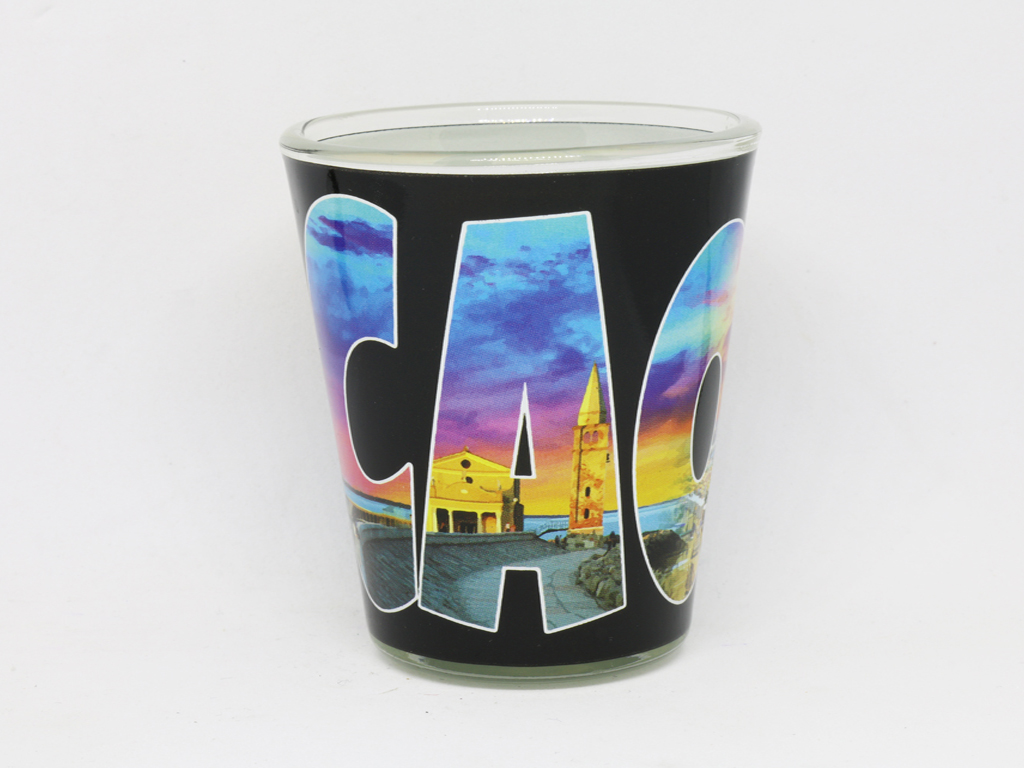 SHOT GLASS VETRO 10OZ NERO CAORLE 