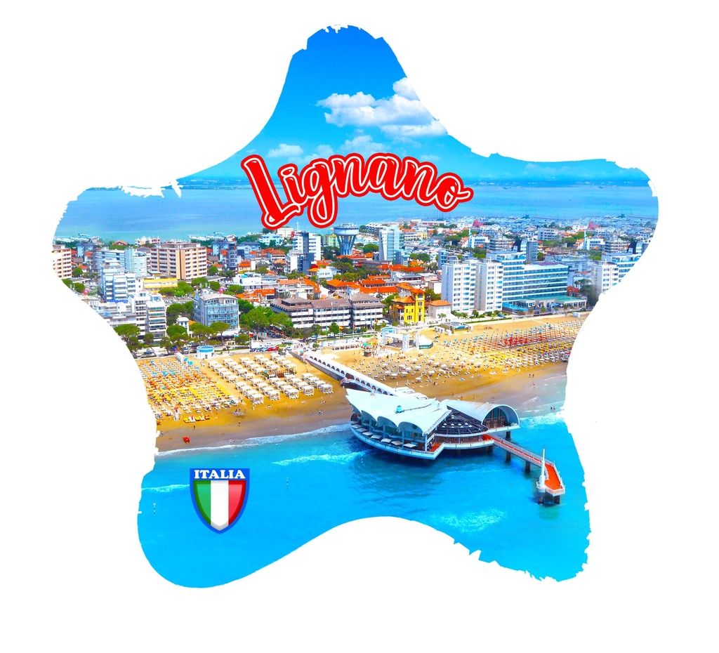 PIATTO VETRO STELLA LIGNANO 