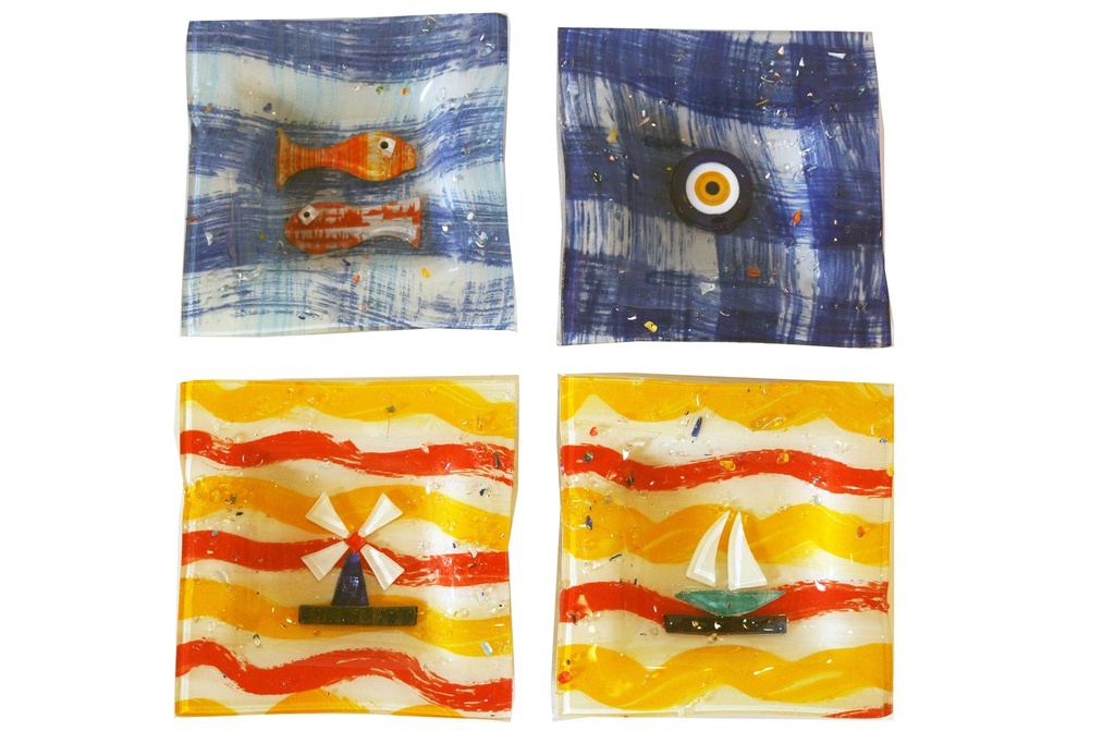 STAKLENI TANJURIĆ 11.5*11.5 CM 