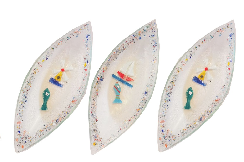 STAKLENI TANJURIĆ 25*10 CM  