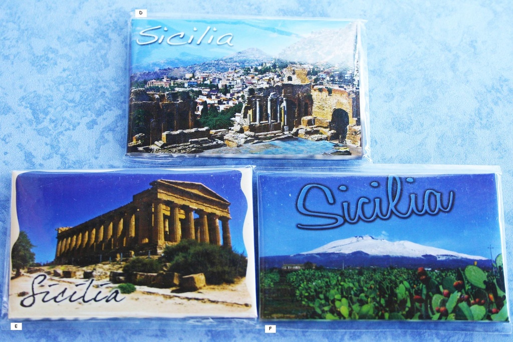 CARTOLINA MAGNETE SICILIA TEATRO GRECO 