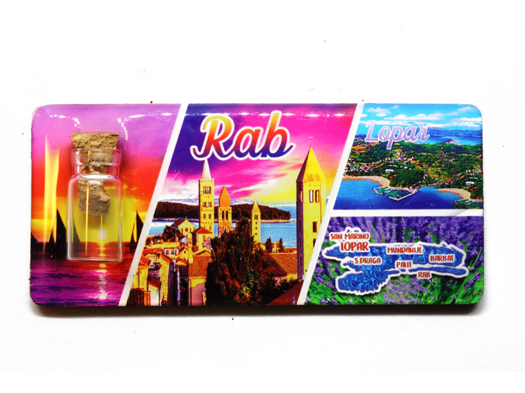 MAGNET S BOČICOM  RAB  