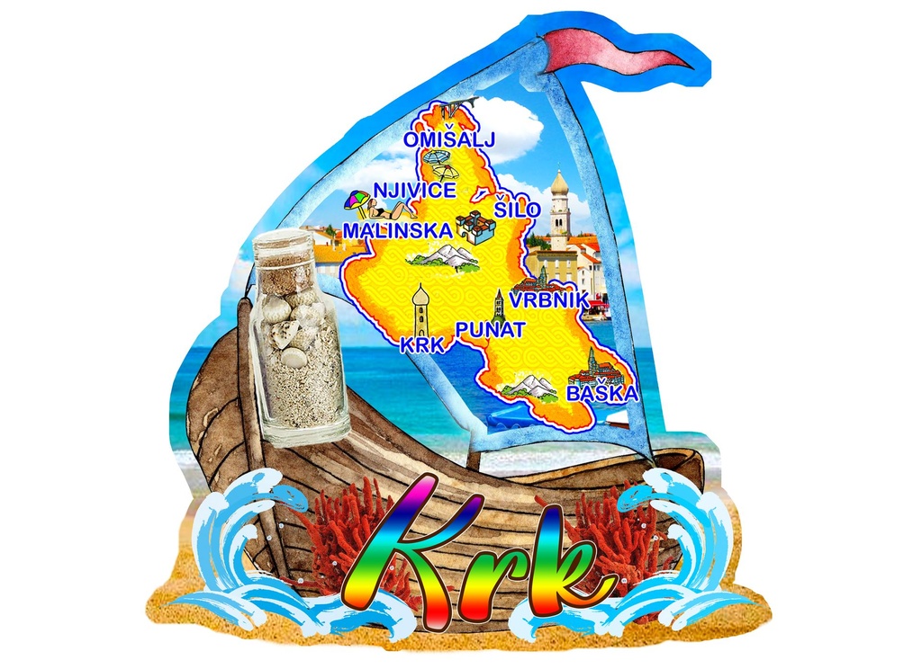 MAGNET S BOČICOM  KRK  