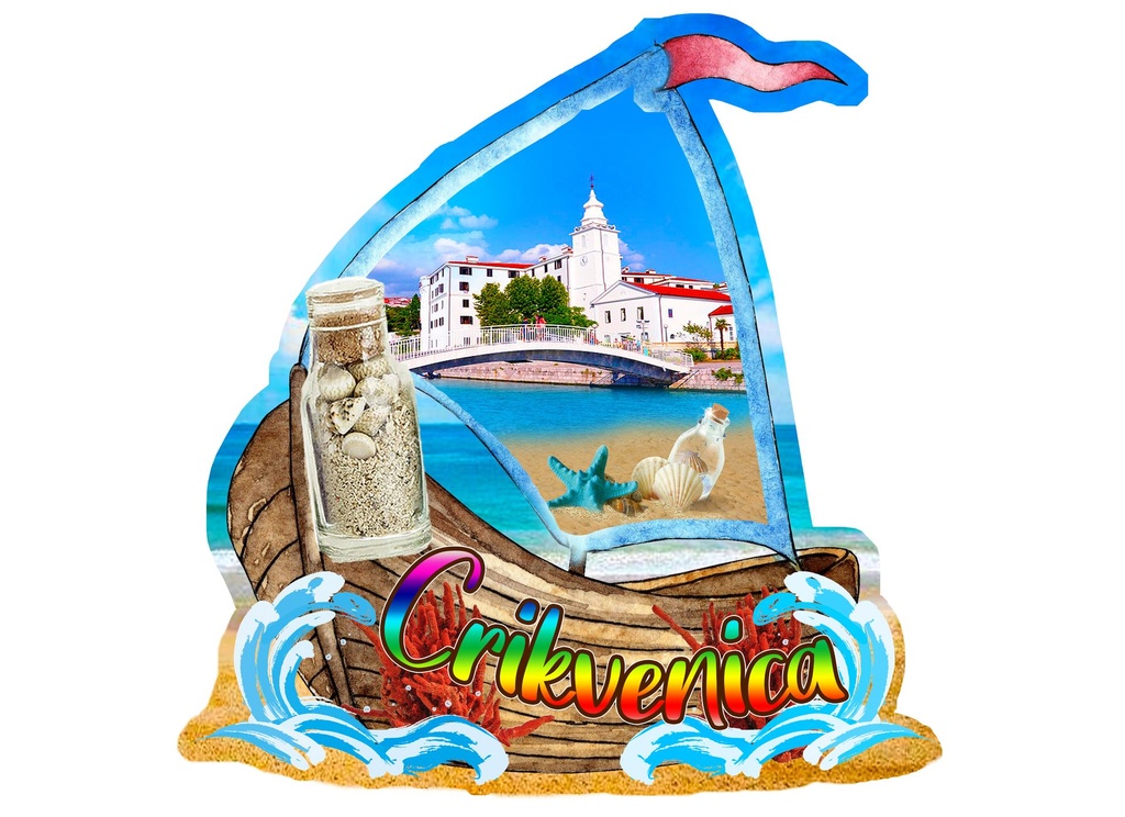 MAGNET S BOČICOM  CRIKVENICA 