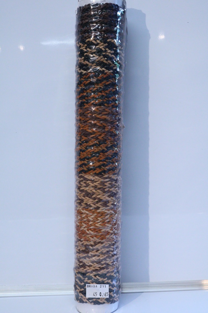 BRACCIALE CUOIO SU TUBO 