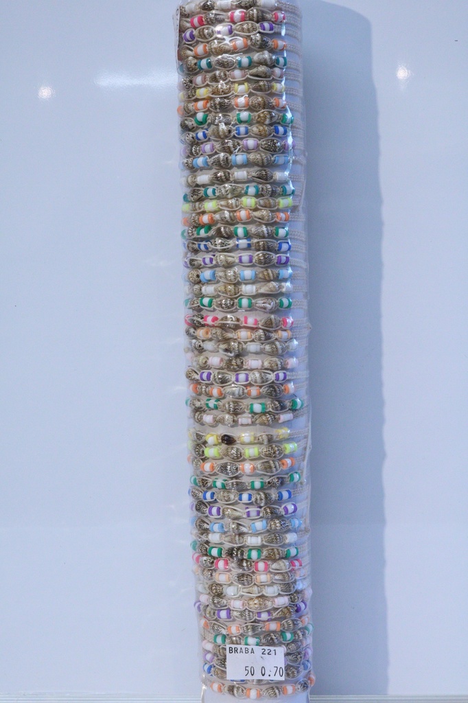 BRACCIALE FIMO E CONCHIGLIA SU TUBO