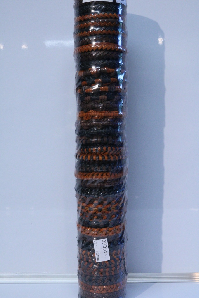 BRACCIALE CUOIO SU TUBO