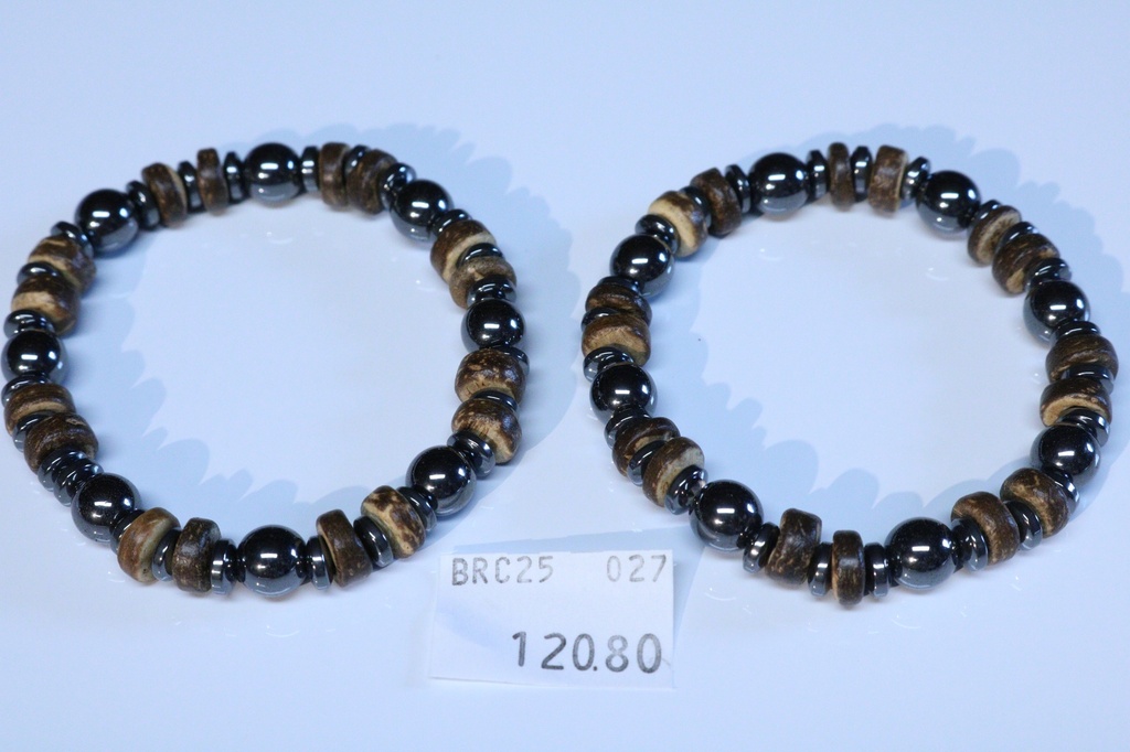 BRACCIALE EMATITE E COCCO