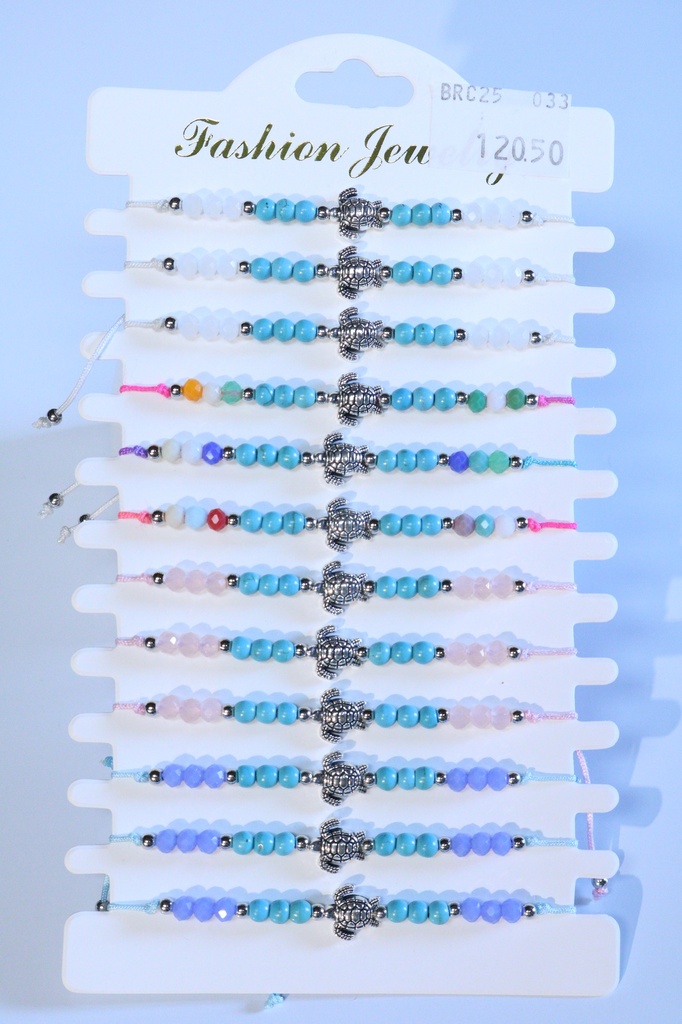 BRACCIALE PERLINE E METALLO