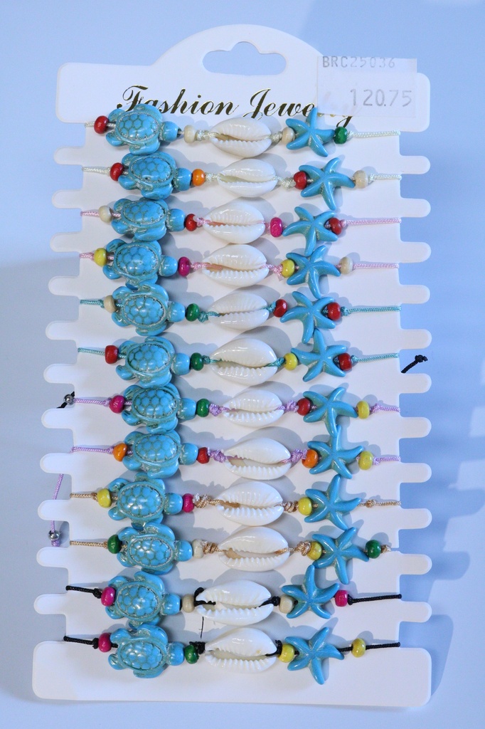 BRACCIALE RESINA E CONCHIGLIA