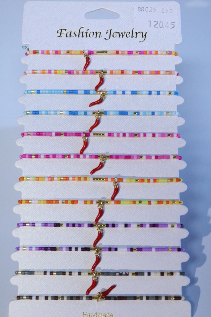 BRACCIALE PERLINE E METALLO