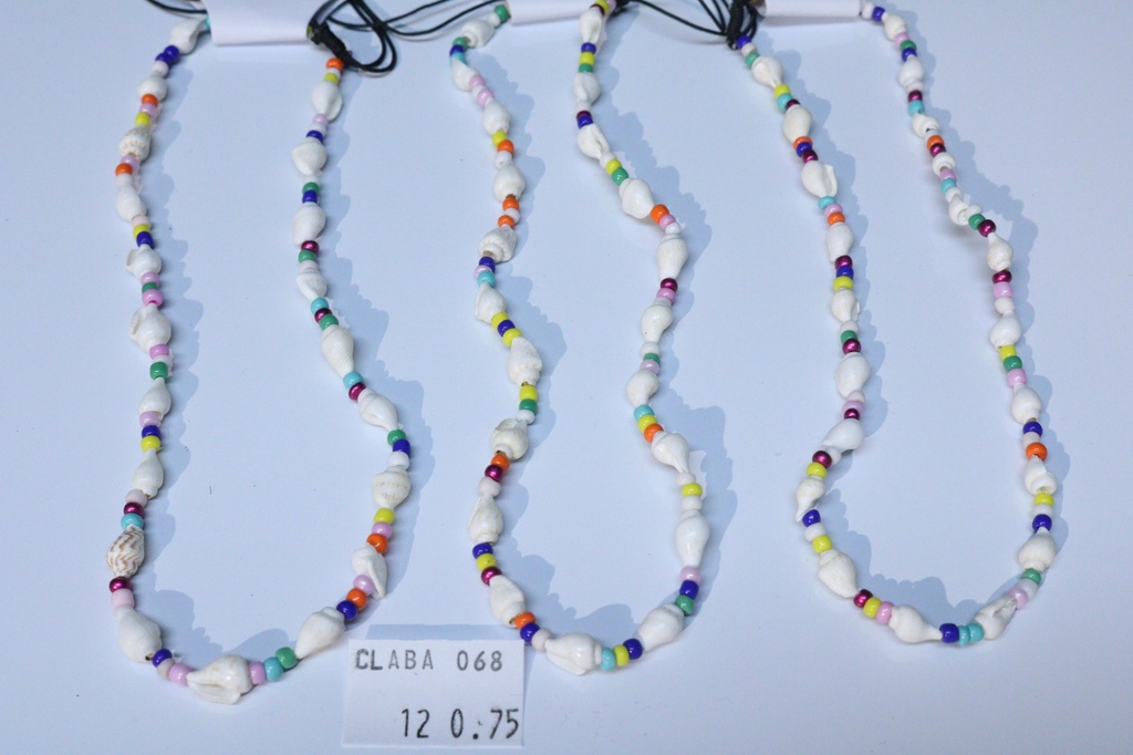 COLLANA PERLINE E CONCHIGLIA