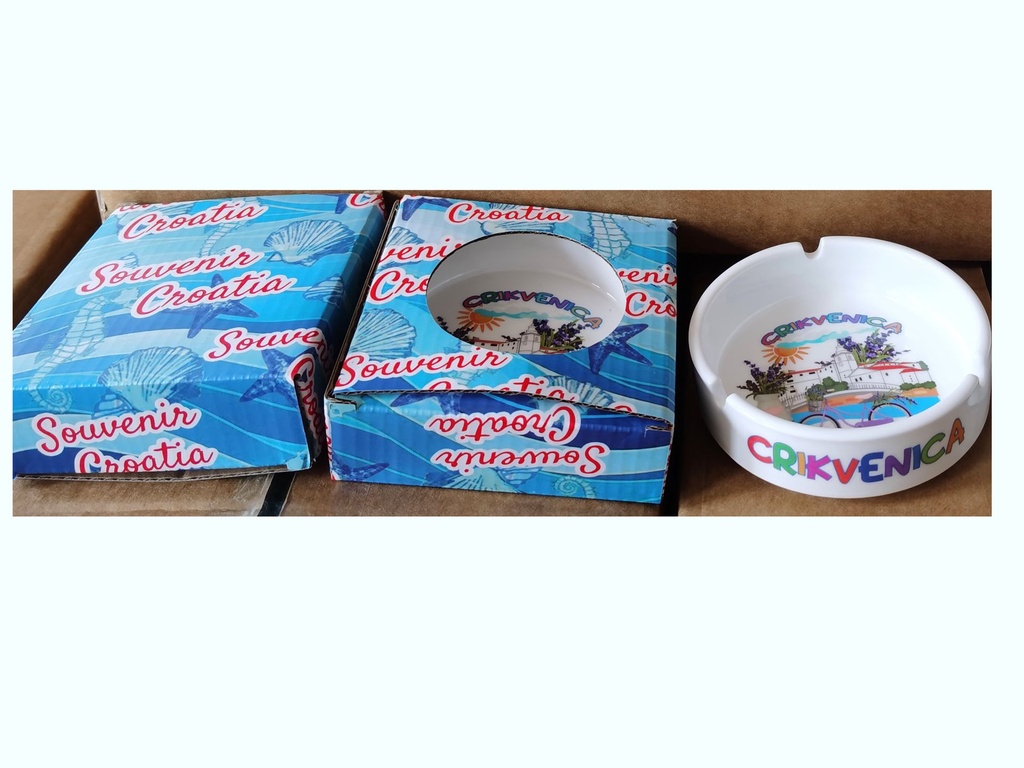 KERAMIČKA PEPELJARA S KUTIJOM CRIKVENICA