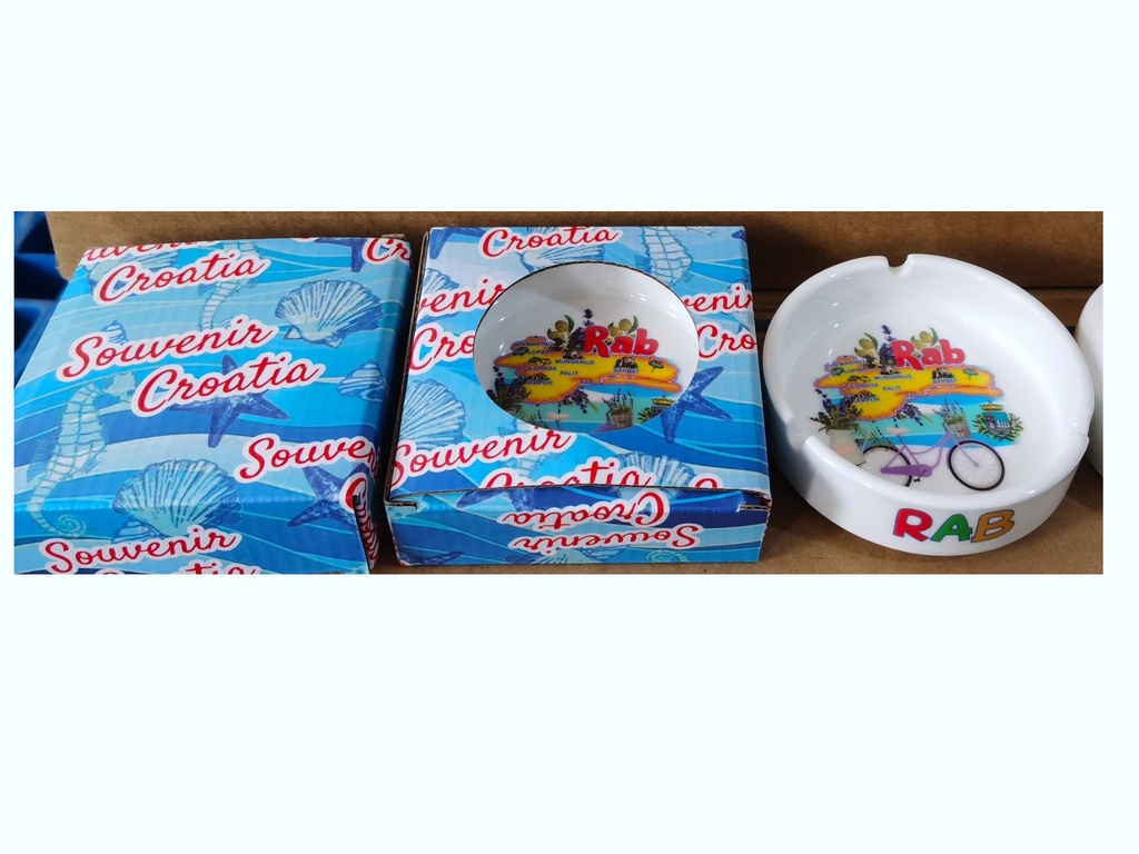 KERAMIČKA PEPELJARA S KUTIJOM RAB