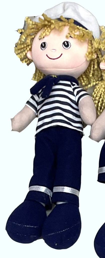 BAMBOLA STOFFA MARINAIO/A 30 CM - CF 6 PZ  (copia)