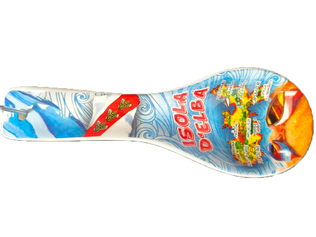 POGGIAMESTOLO CERAMICA 26CM CON DECALCO SICILIA MAIOLICHE MAPPA E BOX CON FINESTRA (copia)