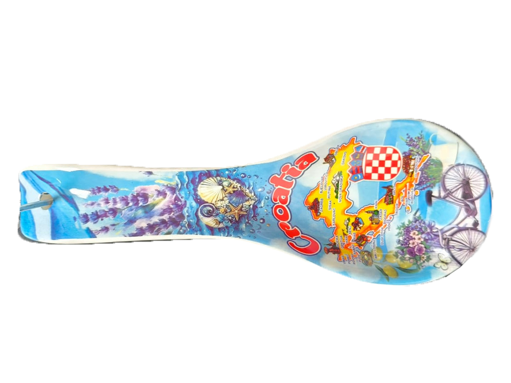 POGGIAMESTOLO CERAMICA 26CM CON DECALCO CRIKVENICA E BOX CON FINESTRA (copia)