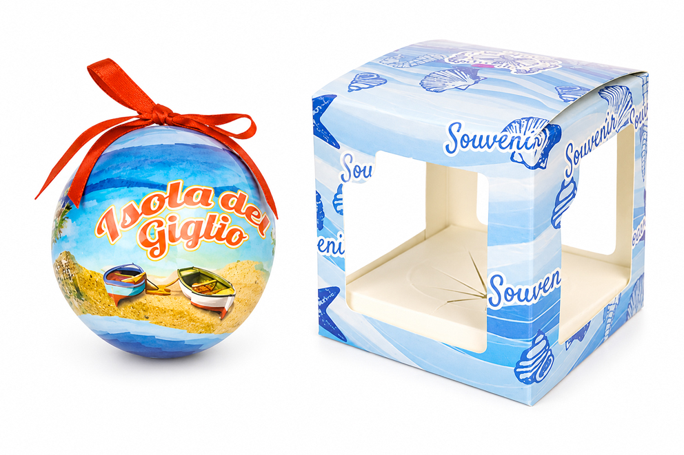 PALLINA DI NATALE IN PLASTICA ISOLA D'ELBA (copia)