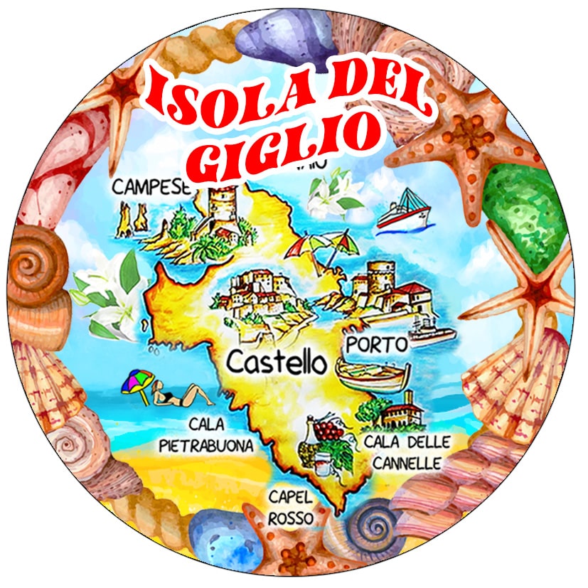 MAGNETE IN MELAMINE IS. D'ELBA 3 API TONDO (copia)