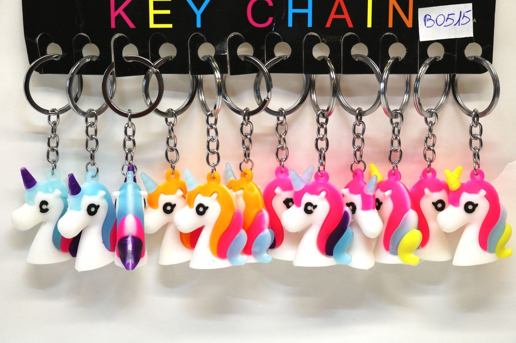 PORTACHIAVE GOMMA UNICORNO COL ASS  (copia)