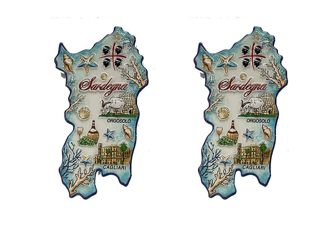MAGNETE RESINA ISOLA SARDEGNA DECORI STAMPA  (copia)