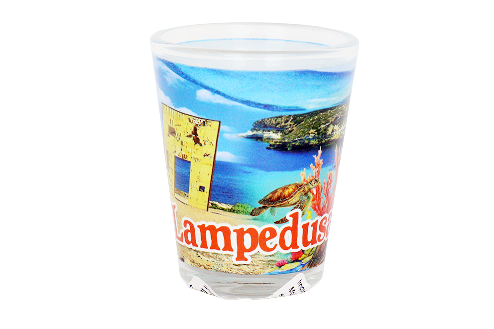 BICCHIERINO VETRO 1OZ ISOLE EOLIE (copia)