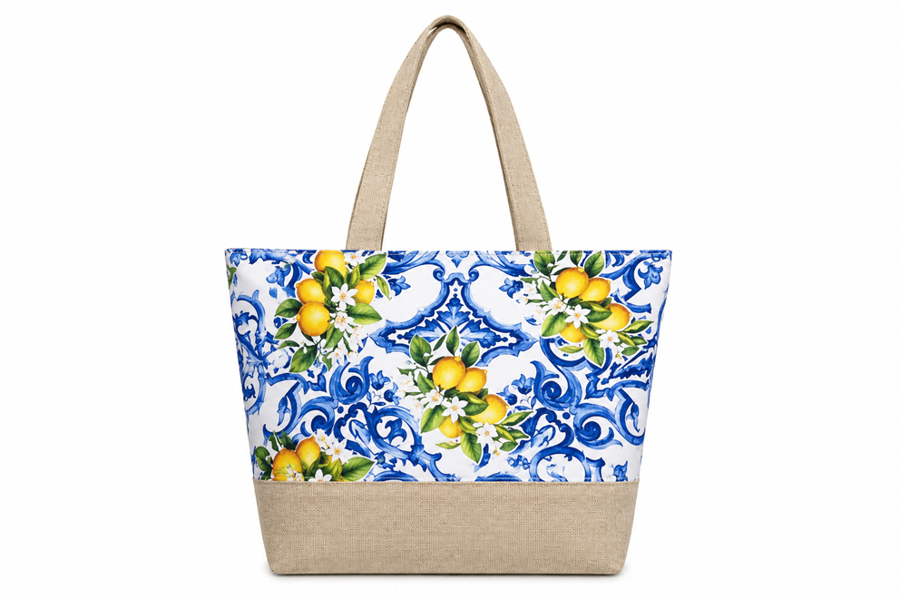 BORSA STOFFA E RAFFIA 35*26*10 GATTI (copia)